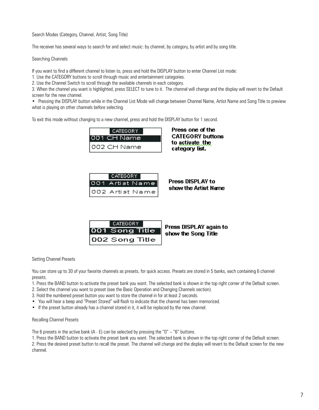 Sirius Satellite Radio EQ-SIRRCV, EQ-SIRCBL, EQ-SIRANT owner manual 