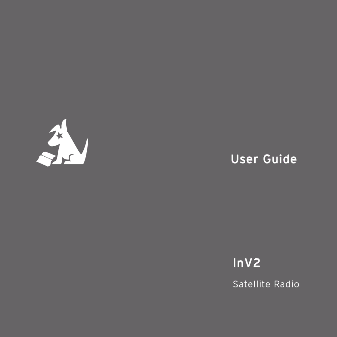 Sirius Satellite Radio INV2 manual User Guide InV2 