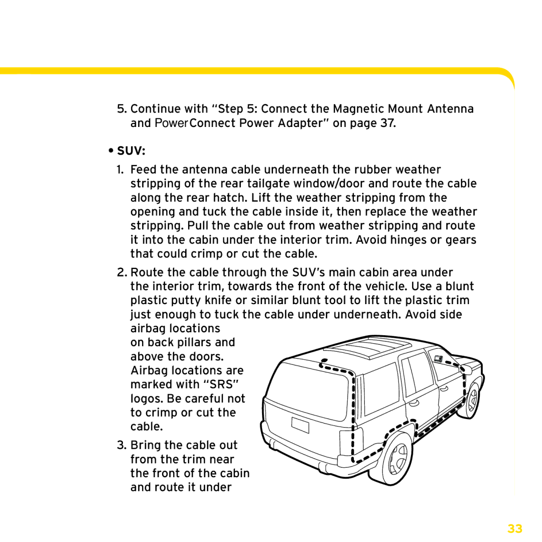 Sirius Satellite Radio ISP2000 manual Suv 