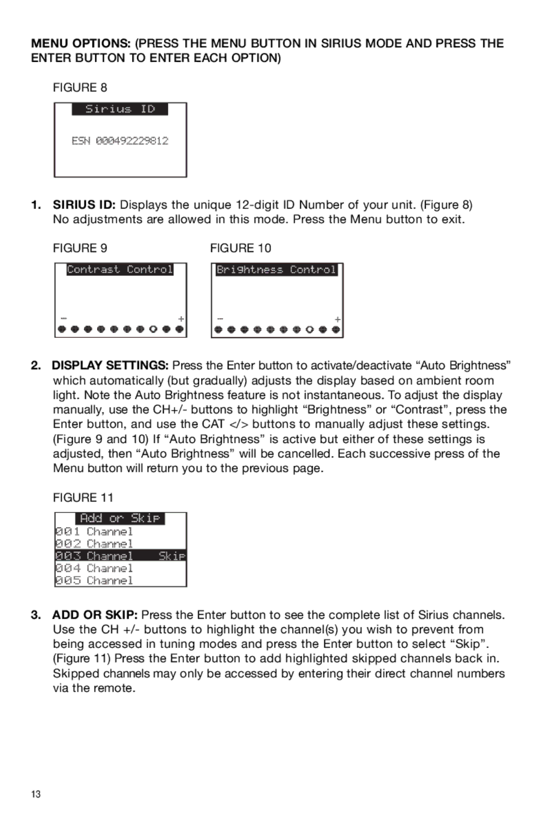 Sirius Satellite Radio Model Satellite owner manual 