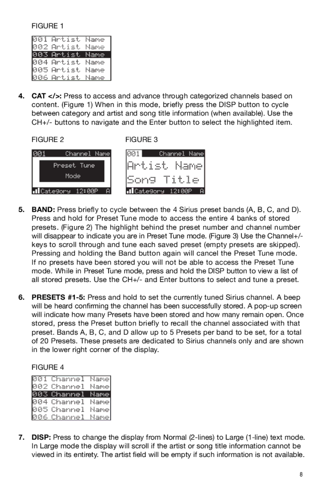 Sirius Satellite Radio Model Satellite owner manual 