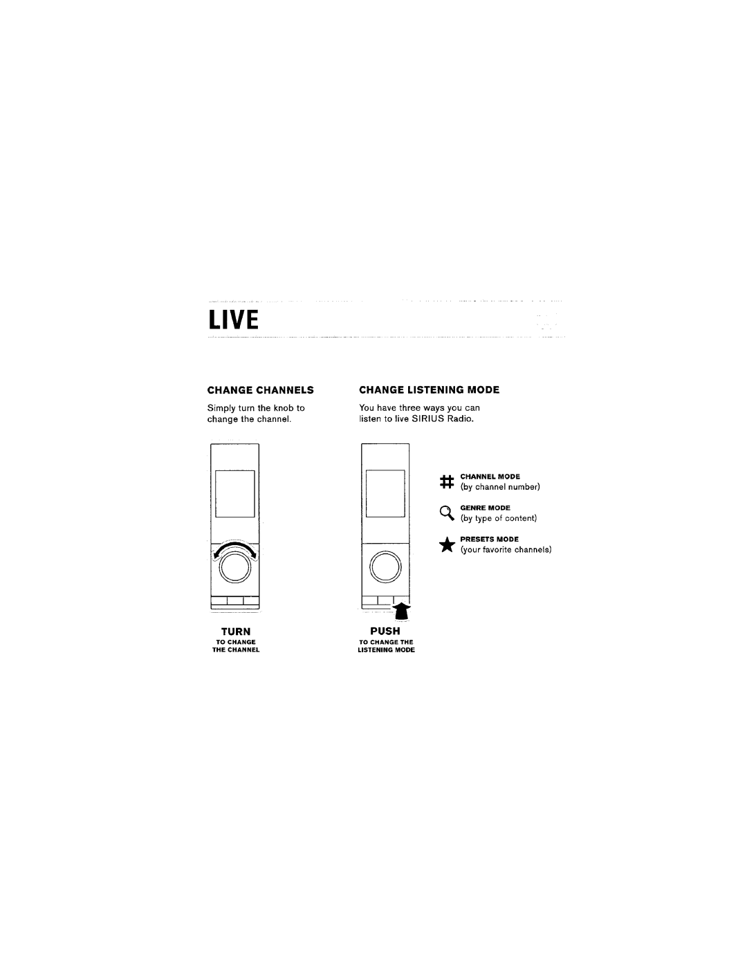 Sirius Satellite Radio S50 user manual 