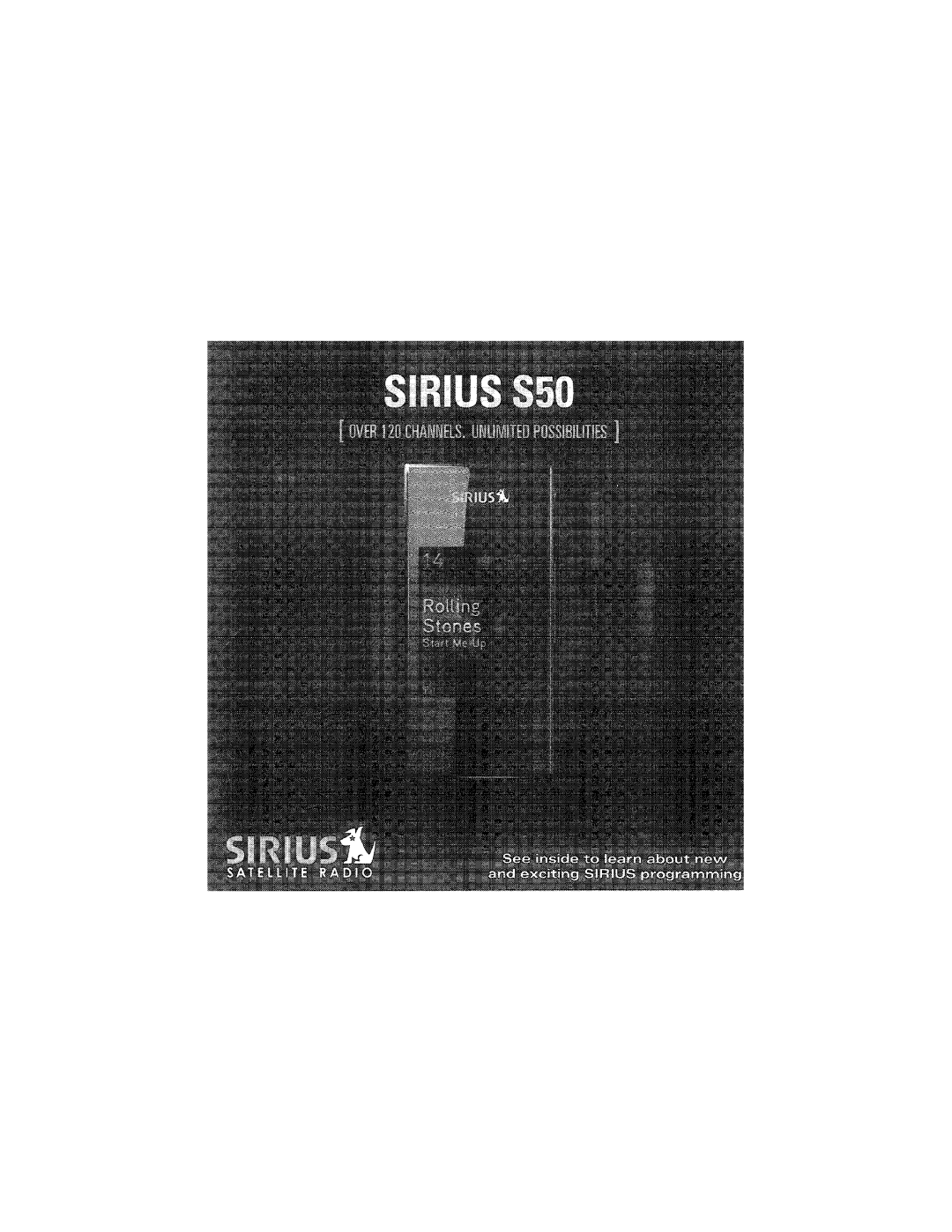 Sirius Satellite Radio S50 user manual 