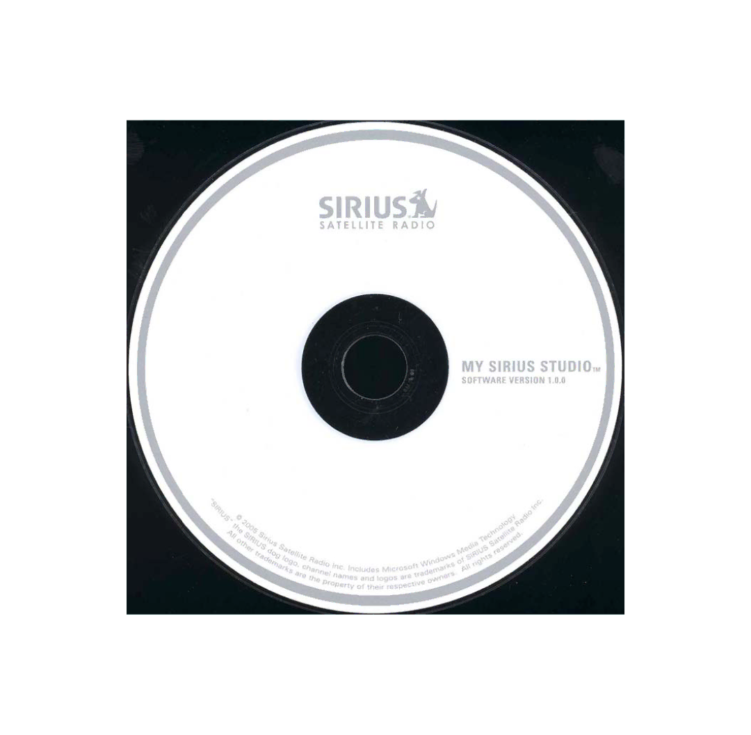 Sirius Satellite Radio S50 user manual 