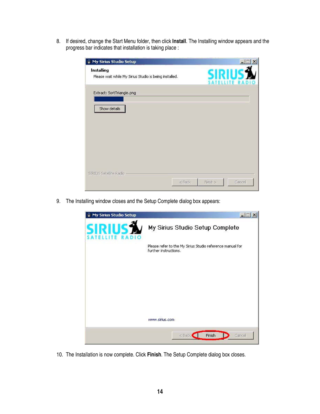 Sirius Satellite Radio S50 user manual 