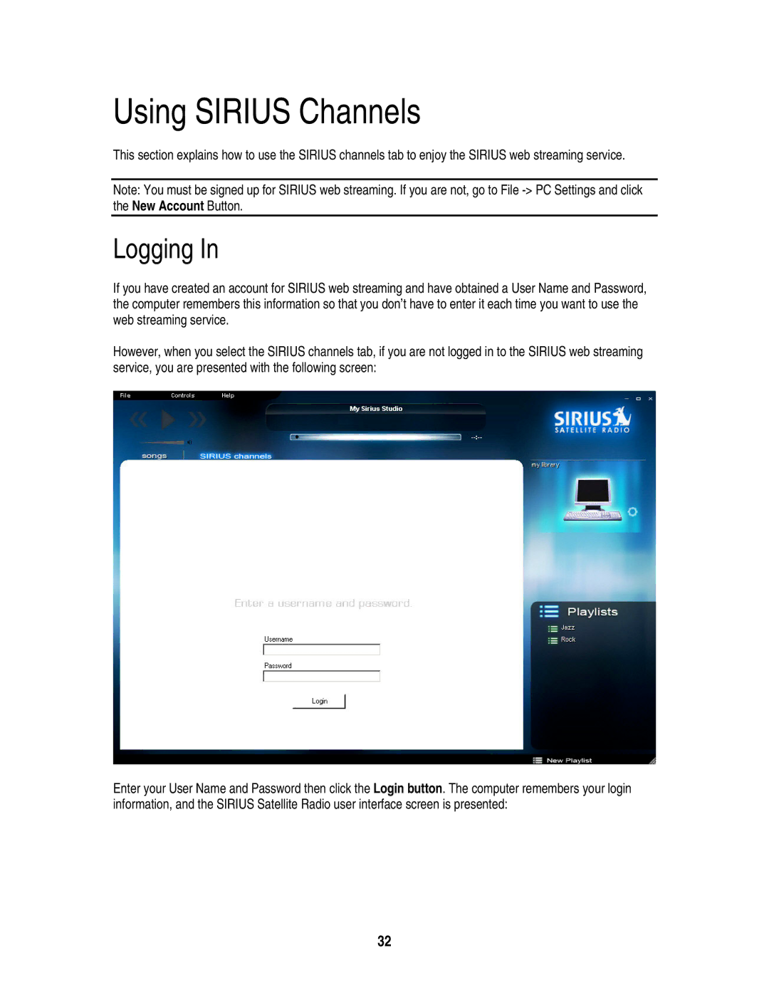 Sirius Satellite Radio S50 user manual Using Sirius Channels 