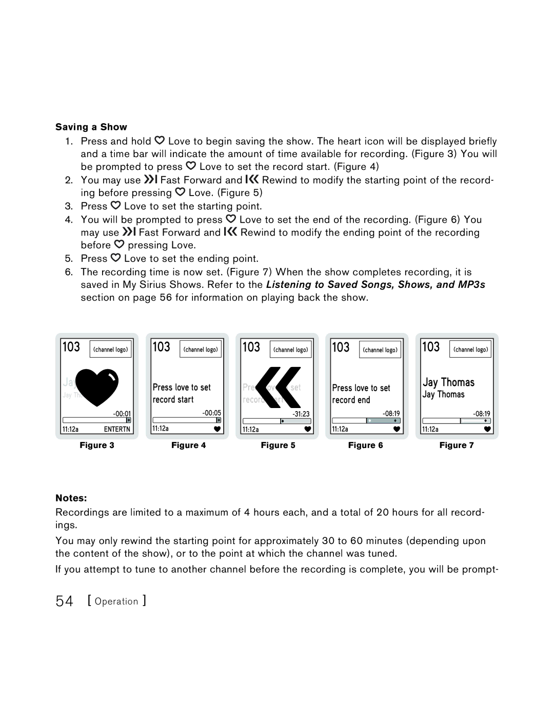 Sirius Satellite Radio S50 user manual 103 