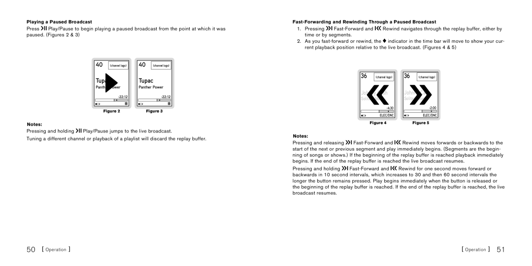 Sirius Satellite Radio S50 manual Tupac 