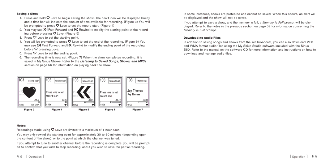 Sirius Satellite Radio S50 manual 103 