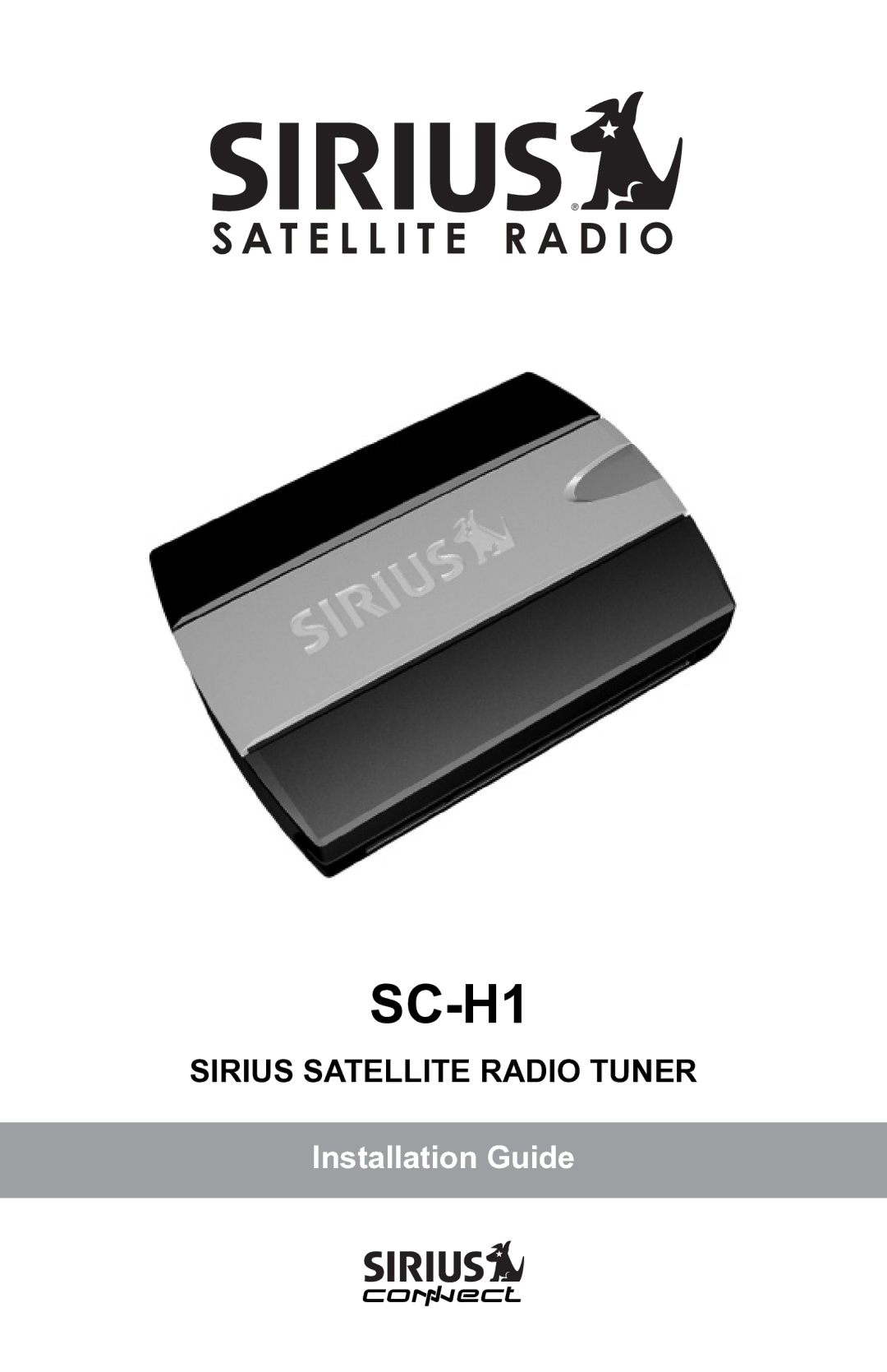 Sirius Satellite Radio SCH1 manual SC-H1 