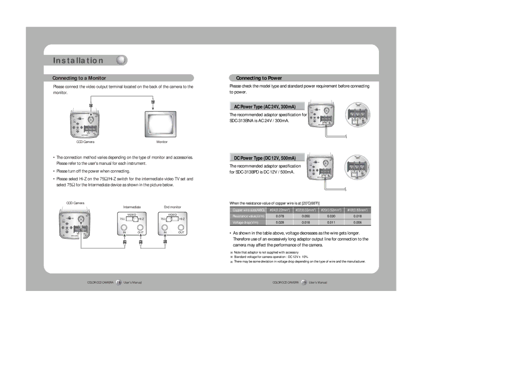 Sirius Satellite Radio SDC-313B user manual Installation, Connecting to Power, AC Power Type AC 24V, 300mA 