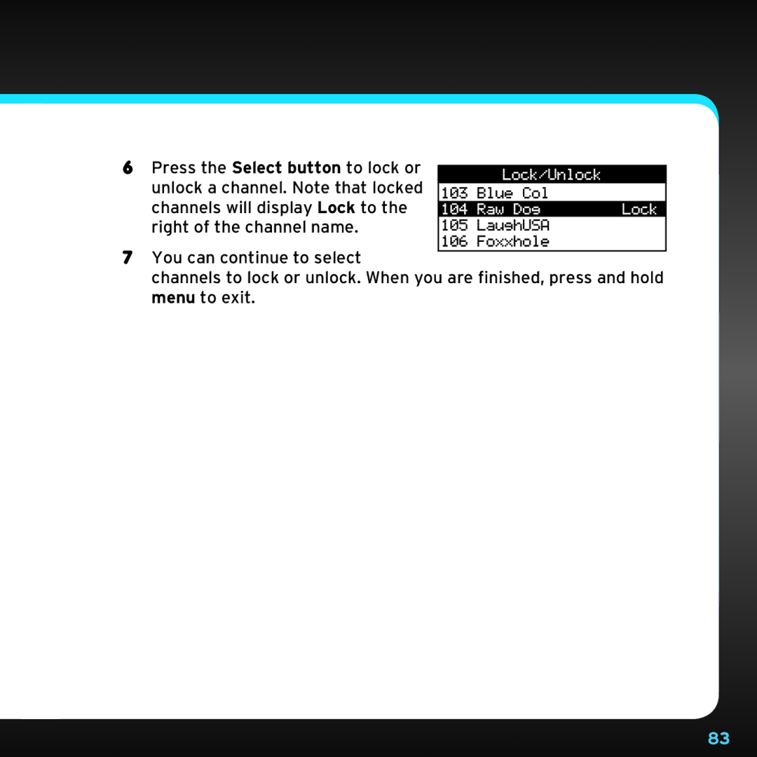 Sirius Satellite Radio SDST5V1 manual 