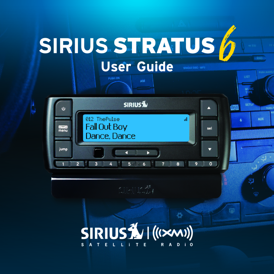 Sirius Satellite Radio SDSV6V1 manual 