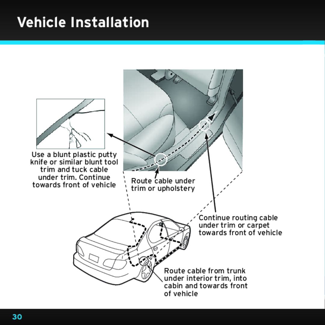 Sirius Satellite Radio SDSV6V1 manual Vehicle Installation 