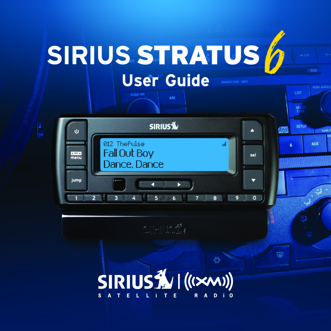 Sirius Satellite Radio SDSV6V1 manual 
