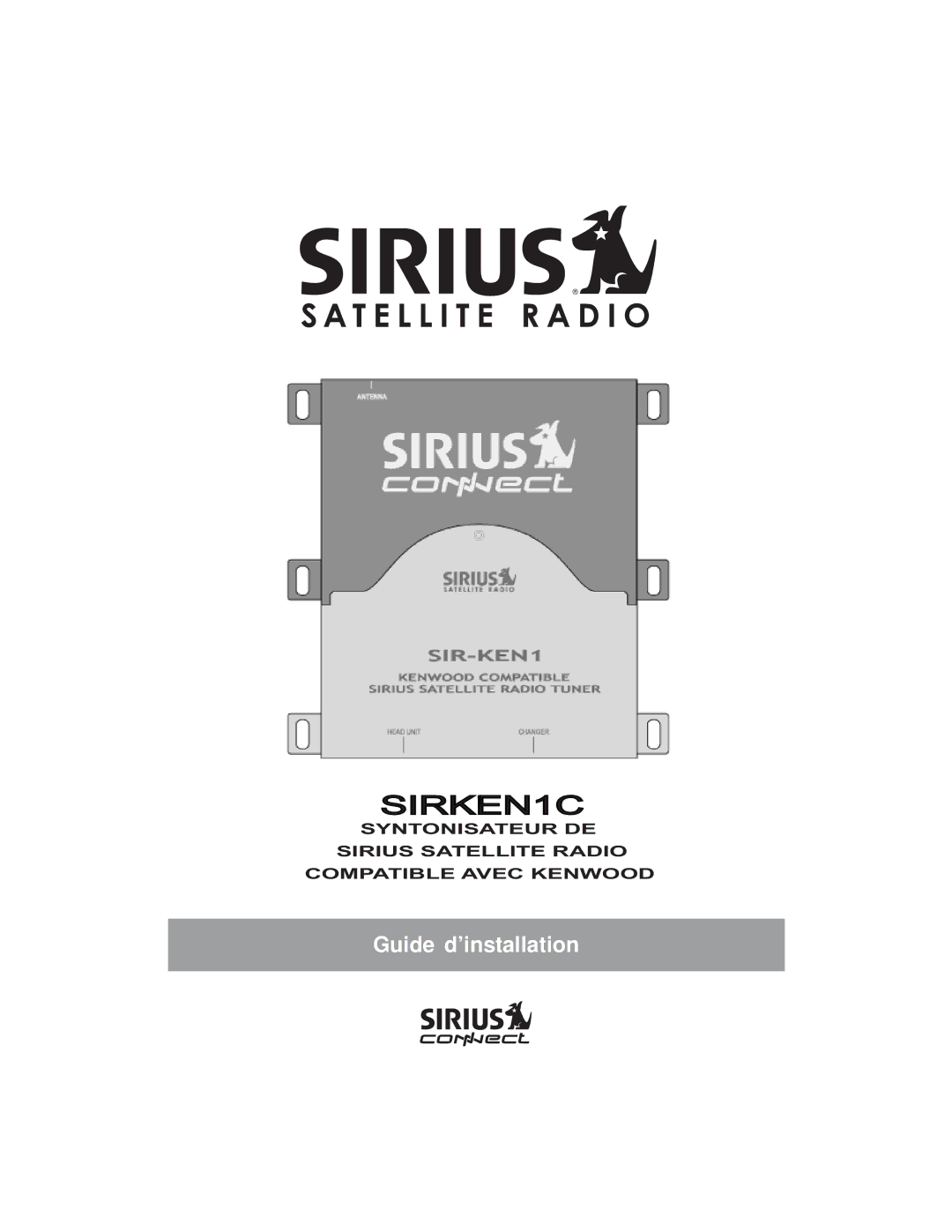 Sirius Satellite Radio SIR-KEN1 manual SIRKEN1C1 