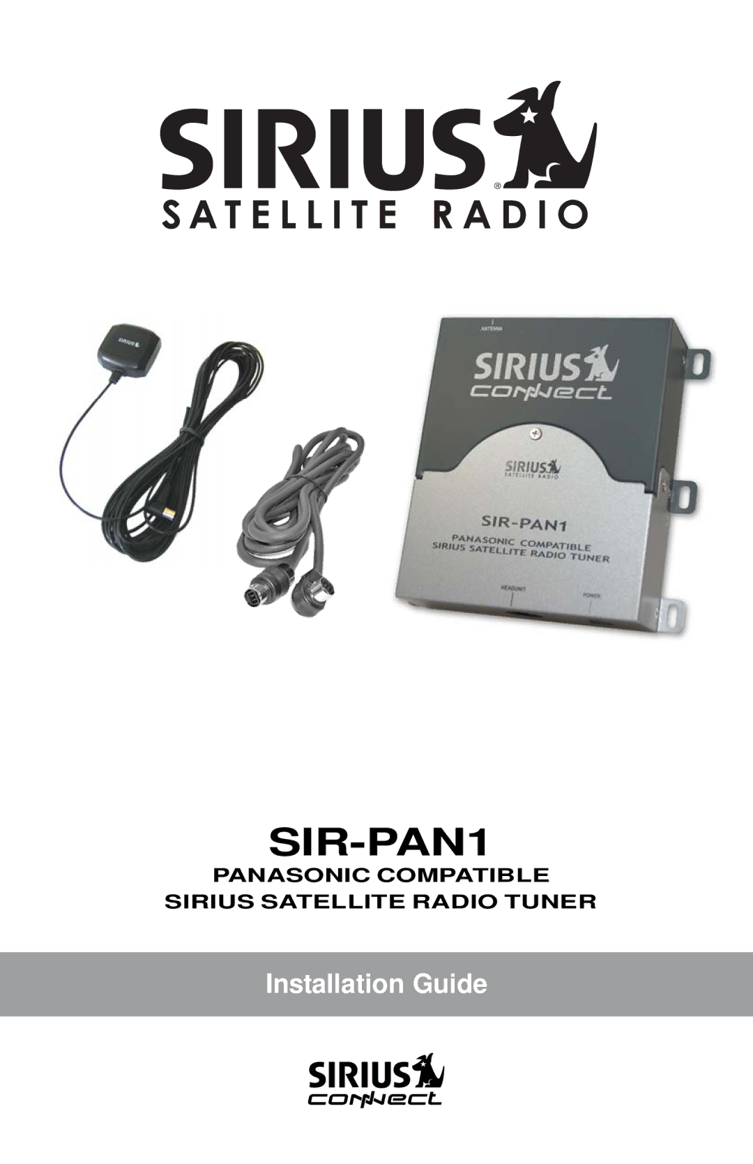 Sirius Satellite Radio SIR-PAN1 manual 