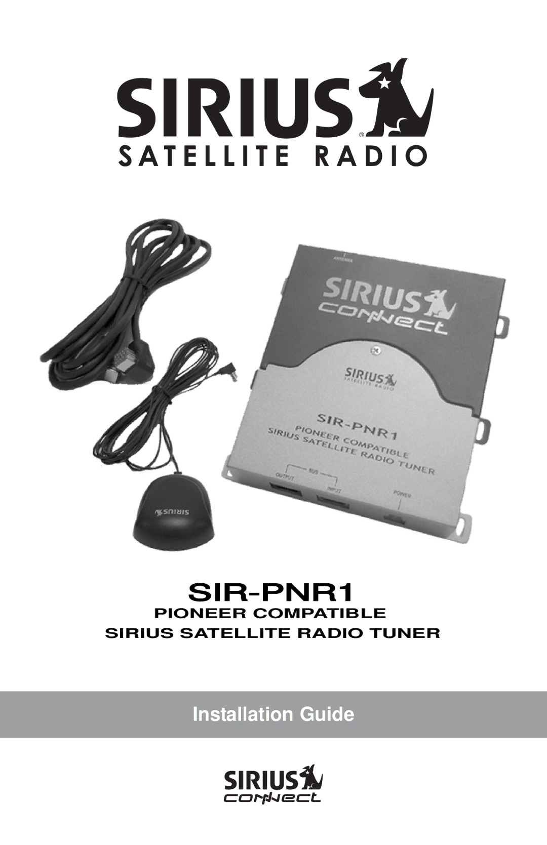 Sirius Satellite Radio SIR-PNR1 manual 