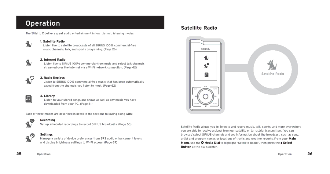 Sirius Satellite Radio SL2PK1 manual JXk\cc`k\IX`f, `jk\e`eDf\j 