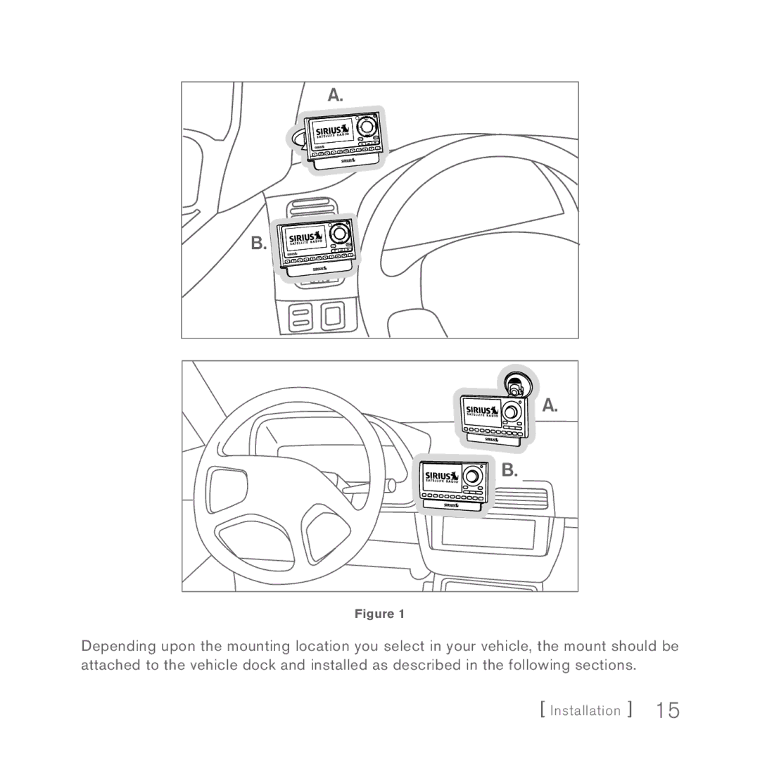 Sirius Satellite Radio Sportster 5 manual Installation 