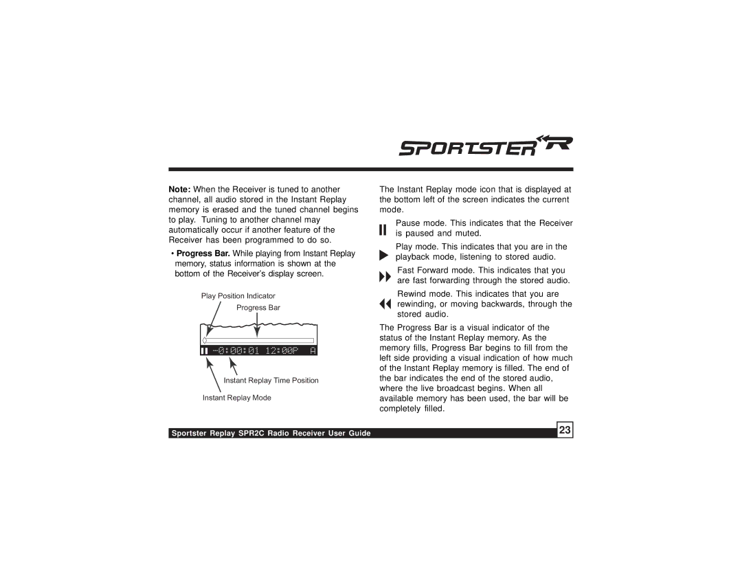 Sirius Satellite Radio SPR2C manual  