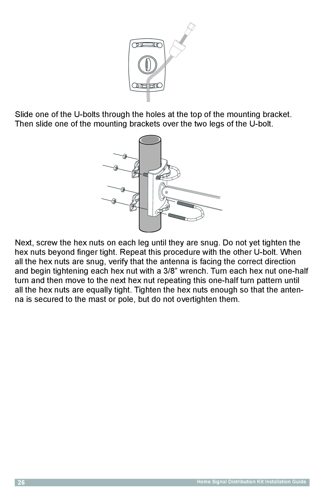 Sirius Satellite Radio SR-101C manual Home Signal Distribution Kit Installation Guide 