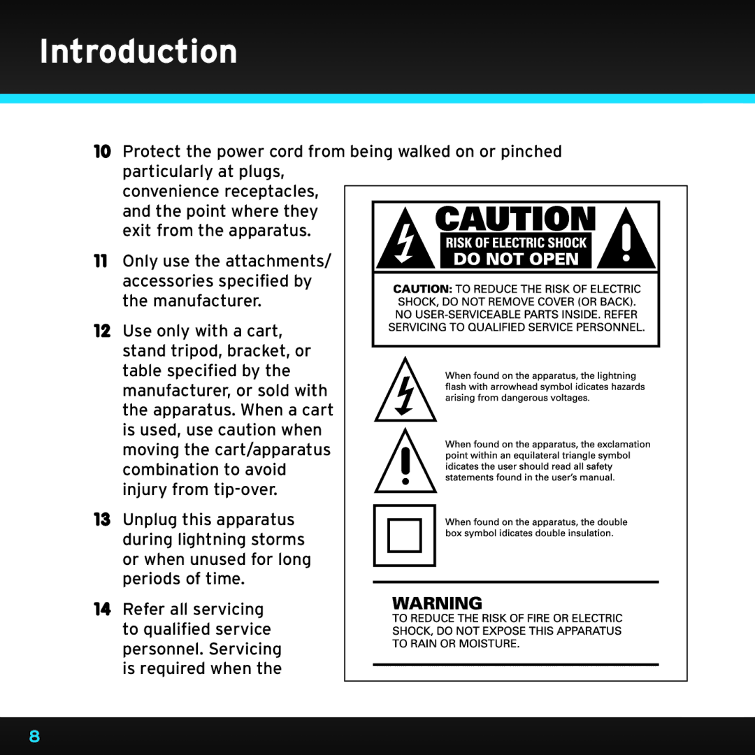 Sirius Satellite Radio SRH2000 manual Introduction 