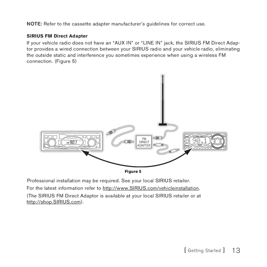 Sirius Satellite Radio STARMATE 3 manual 90.1 