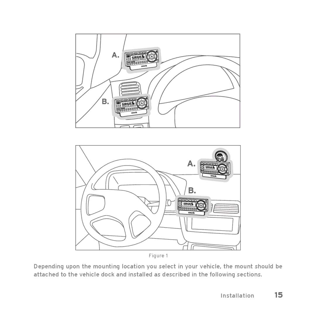 Sirius Satellite Radio Starmate 5 manual Installation 