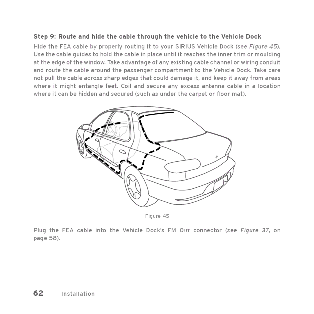 Sirius Satellite Radio Starmate 5 manual Installation 