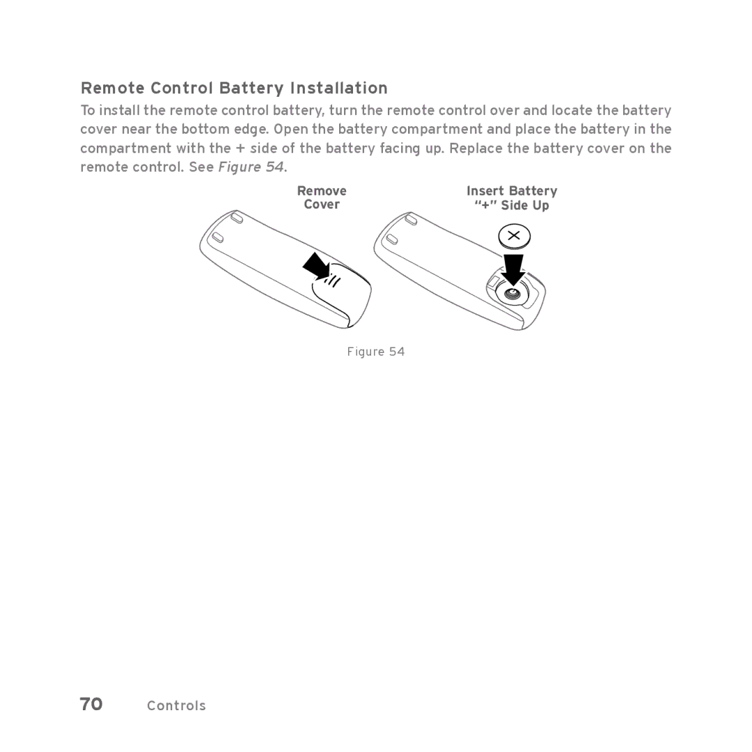 Sirius Satellite Radio Starmate 5 manual Remote Control Battery Installation 