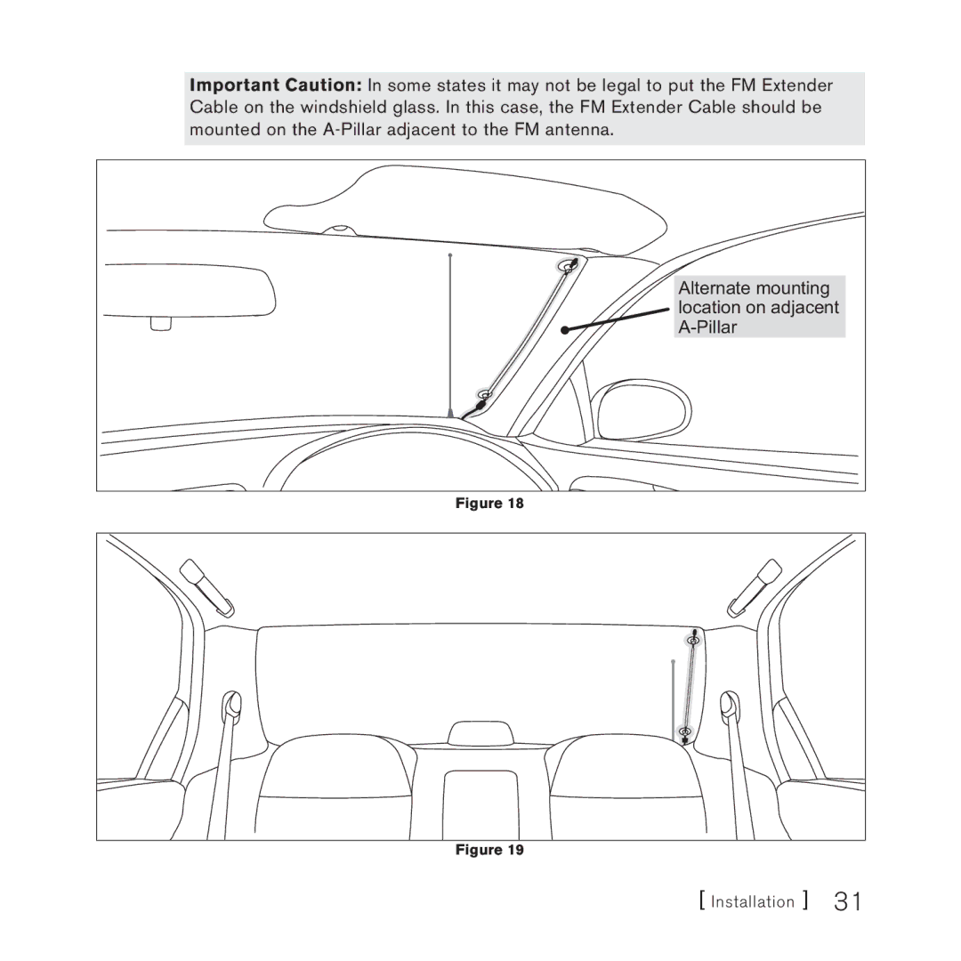 Sirius Satellite Radio Stiletto Vechicle Kit Satellite Radio manual Installation 