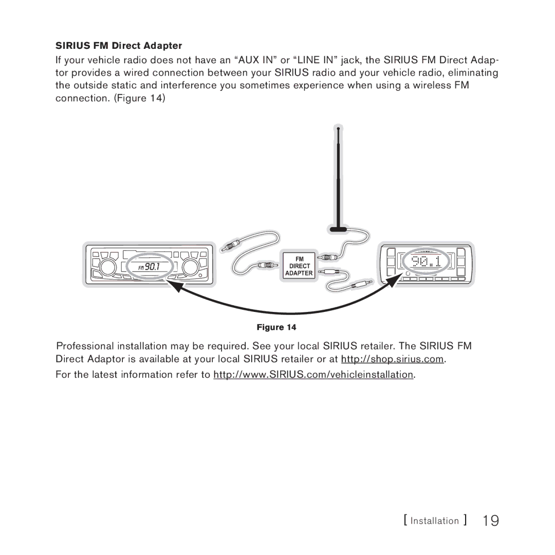 Sirius Satellite Radio SV3 manual 90.1 