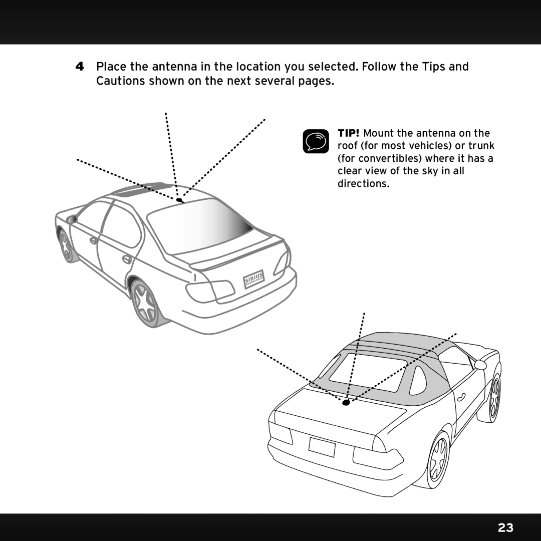 Sirius Satellite Radio SX1EV1 manual 