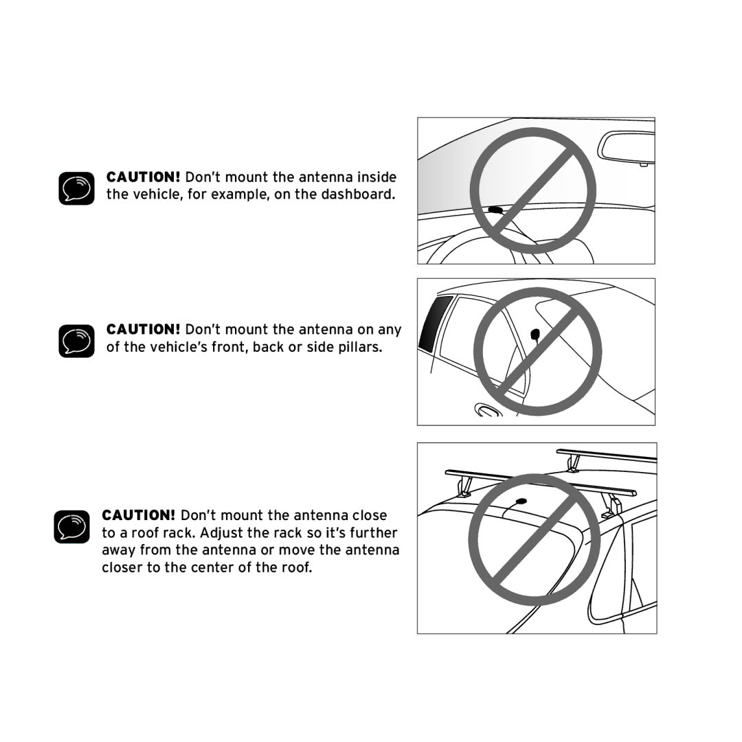 Sirius Satellite Radio SX1EV1 manual Vehicle Installation 