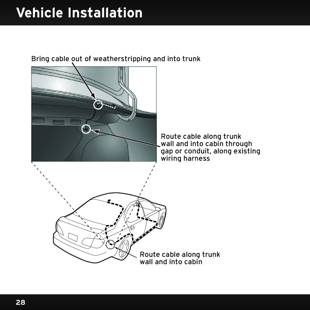 Sirius Satellite Radio SX1EV1 manual Vehicle Installation 