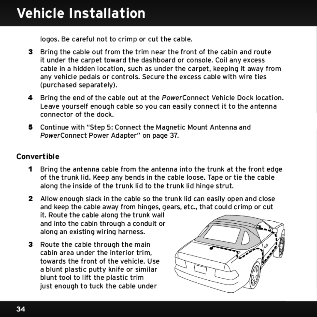 Sirius Satellite Radio SX1EV1 manual Convertible 