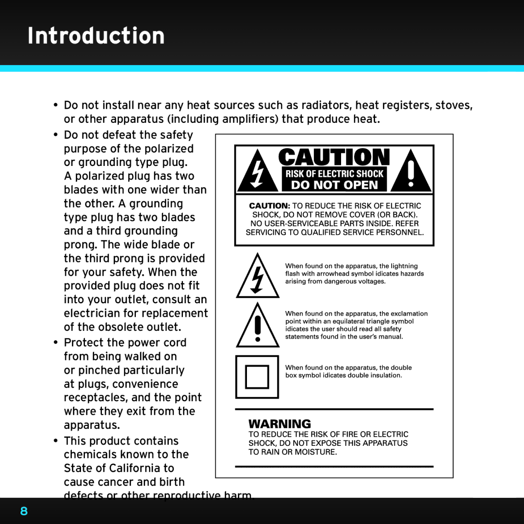 Sirius Satellite Radio TTR1 manual Introduction 