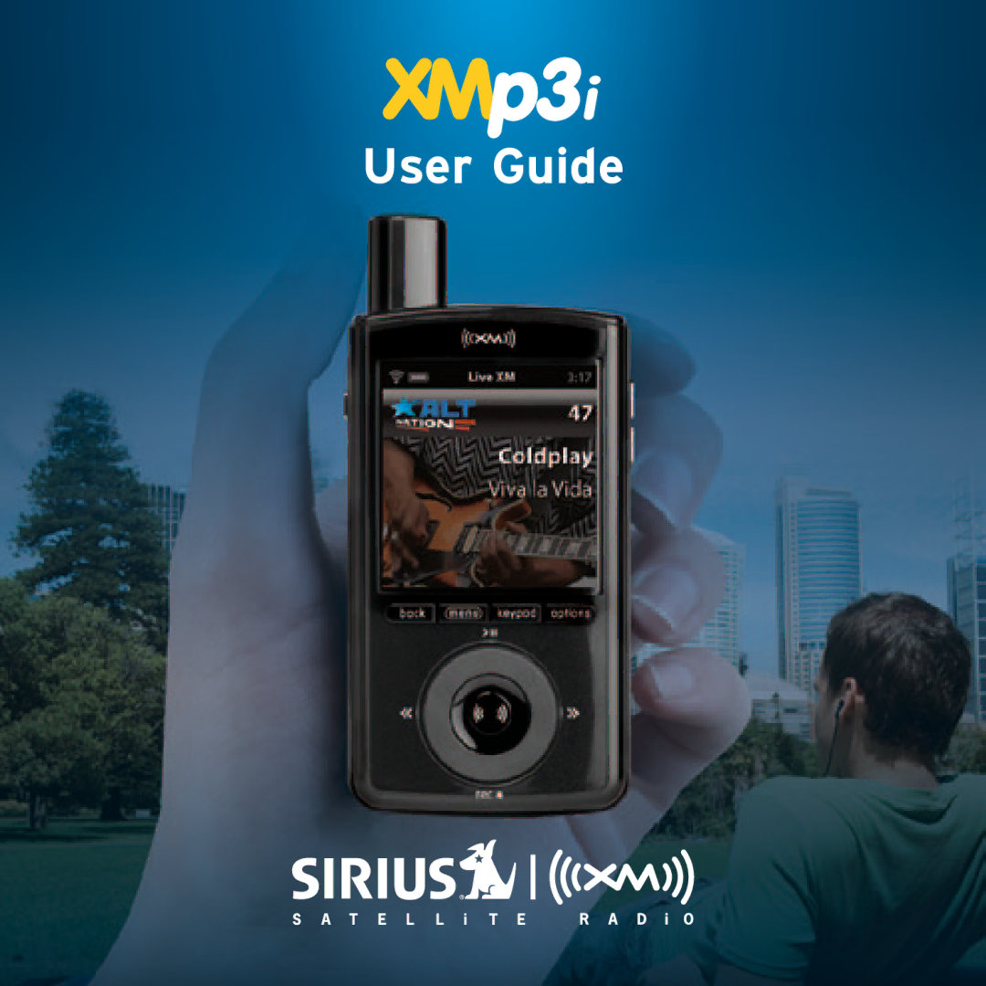 Sirius Satellite Radio XMp3i manual User Guide 