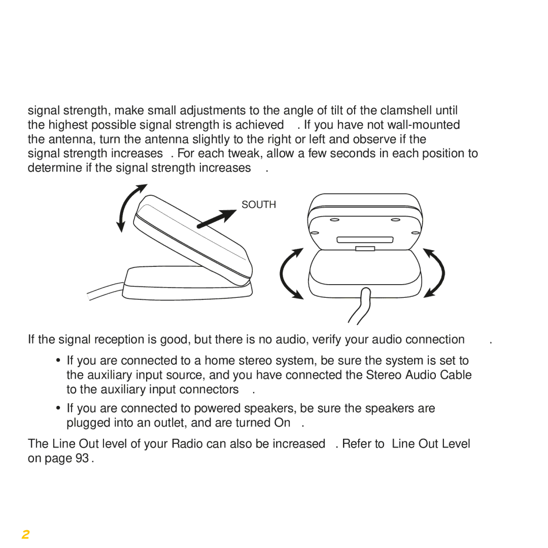 Sirius Satellite Radio XMp3i manual South 