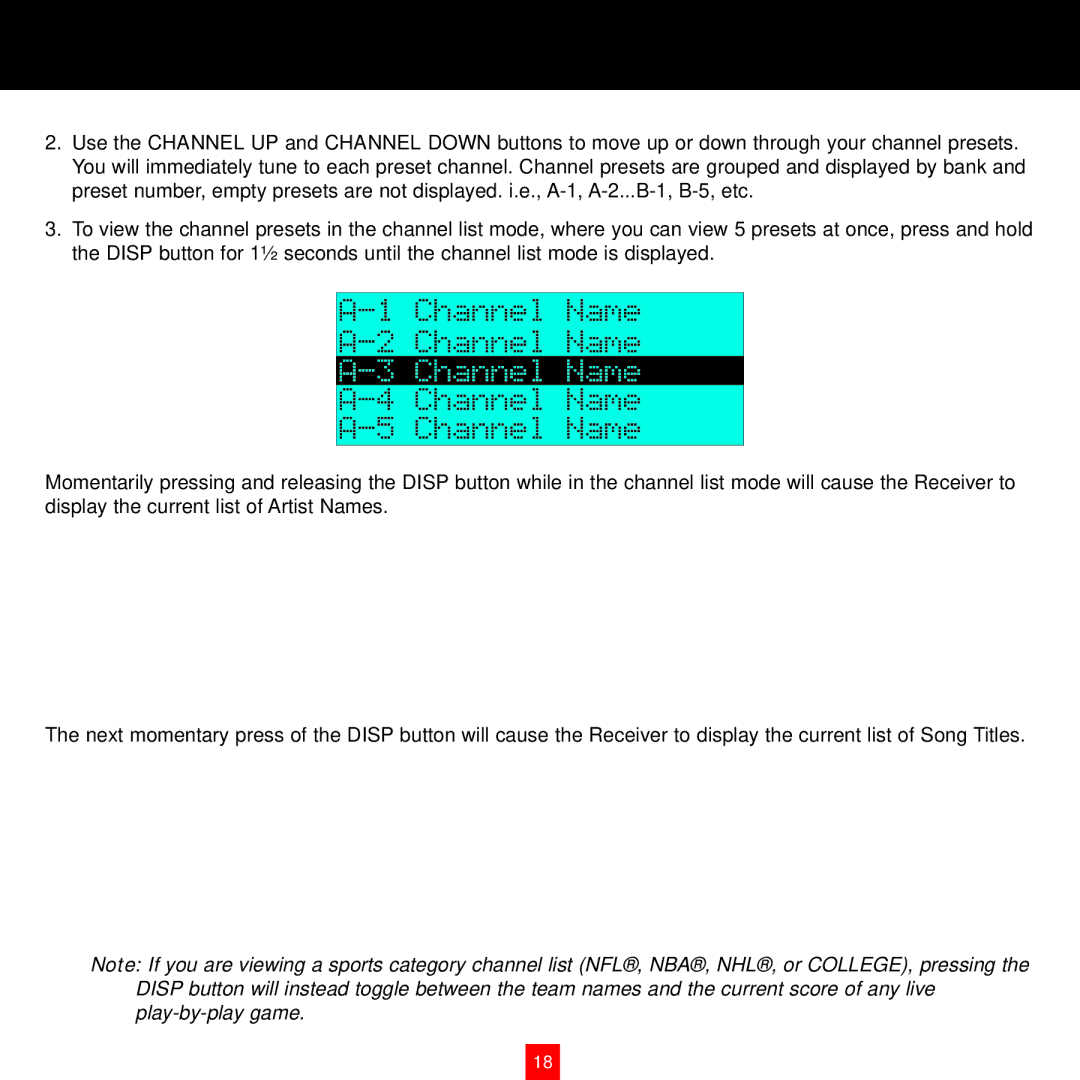 Sirius Satellite Radio XTR8CK instruction manual 