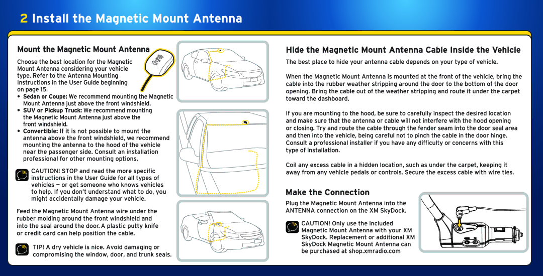 Sirius Satellite Radio XVSAP1V1 manual 