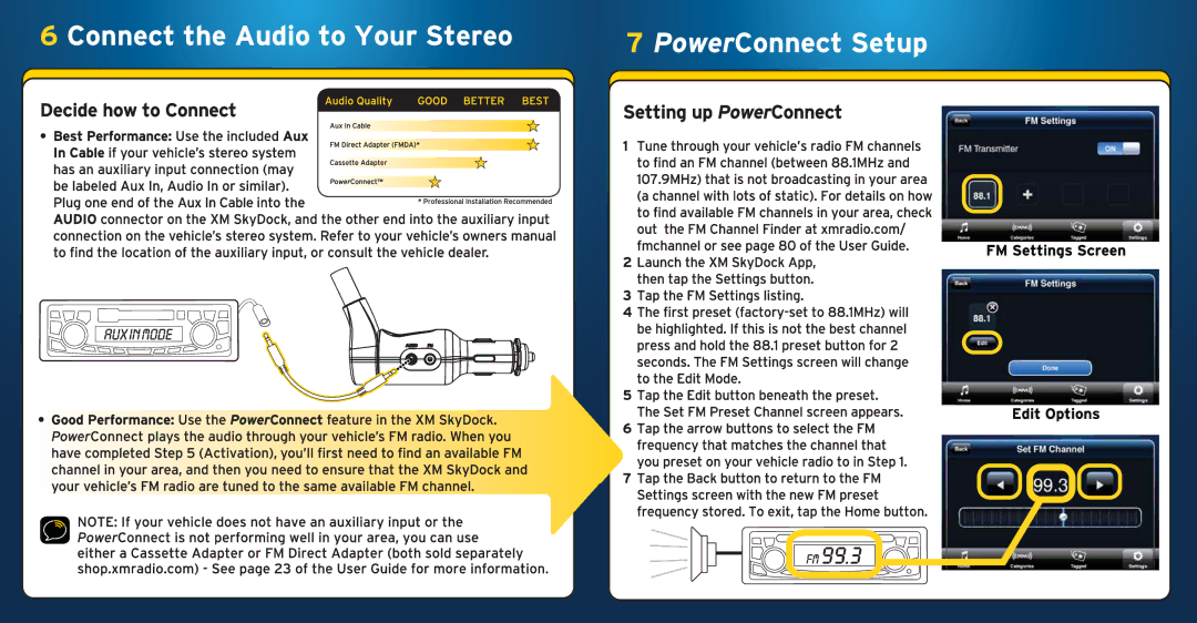 Sirius Satellite Radio XVSAP1V1 manual 