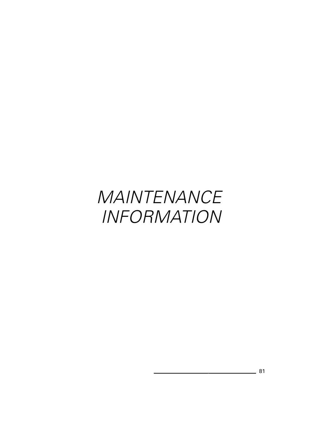 Ski-Doo RXT Series, GTX Series, RXP Series, GTI Series, WAKE Series manual Maintenance Information 