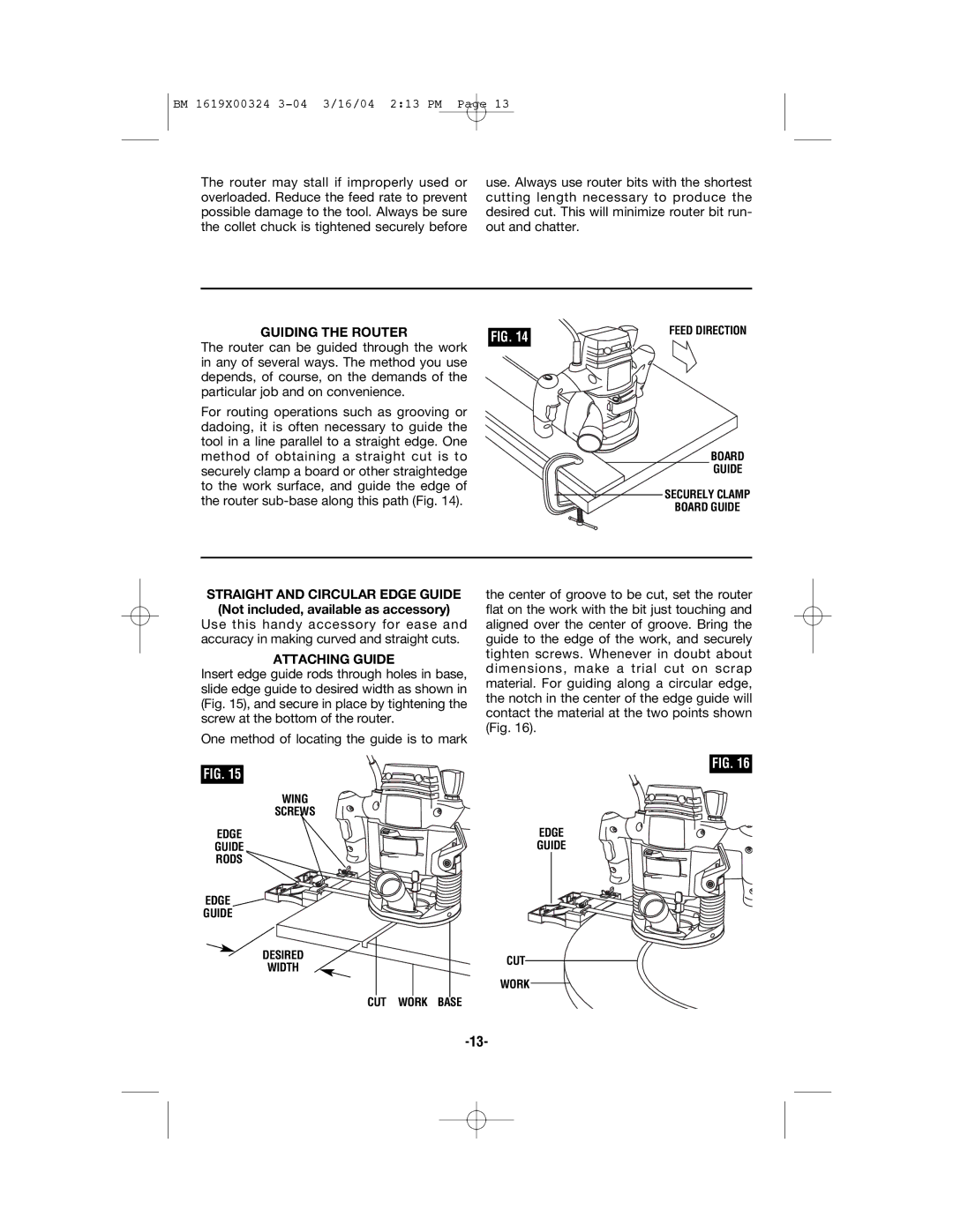 Skil 1825, 1820, 1815, 1810 manual Guiding the Router, Attaching Guide 