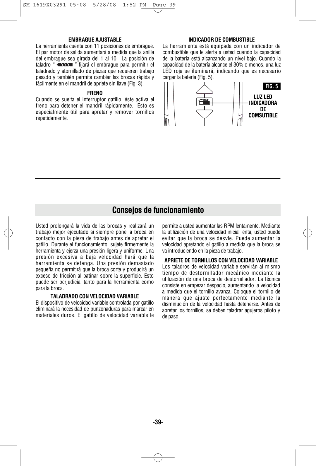 Skil 2372 manual Consejos de funcionamiento 