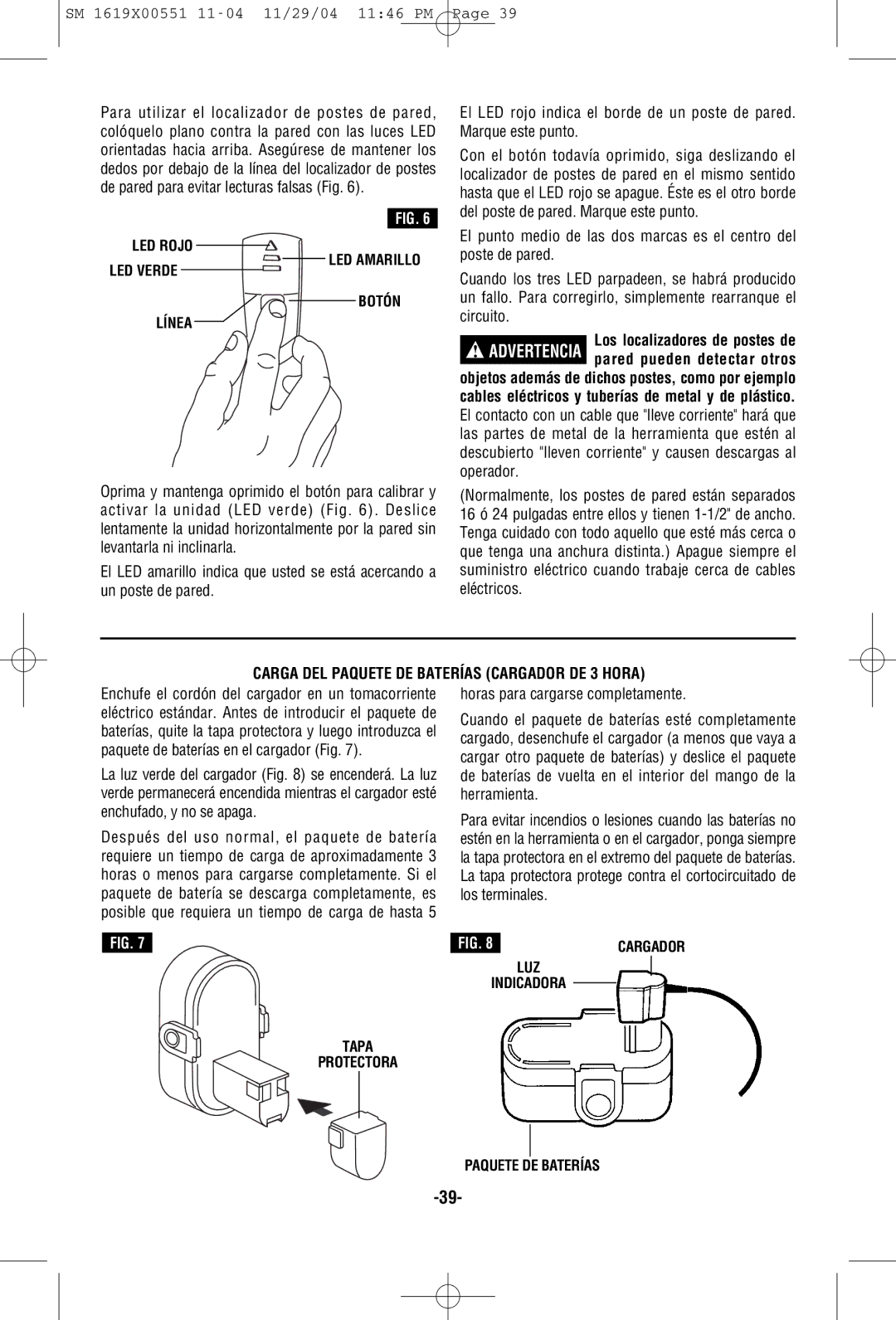 Skil 2466 2566 2866 manual Carga DEL Paquete DE Baterías Cargador DE 3 Hora, Horas para cargarse completamente 