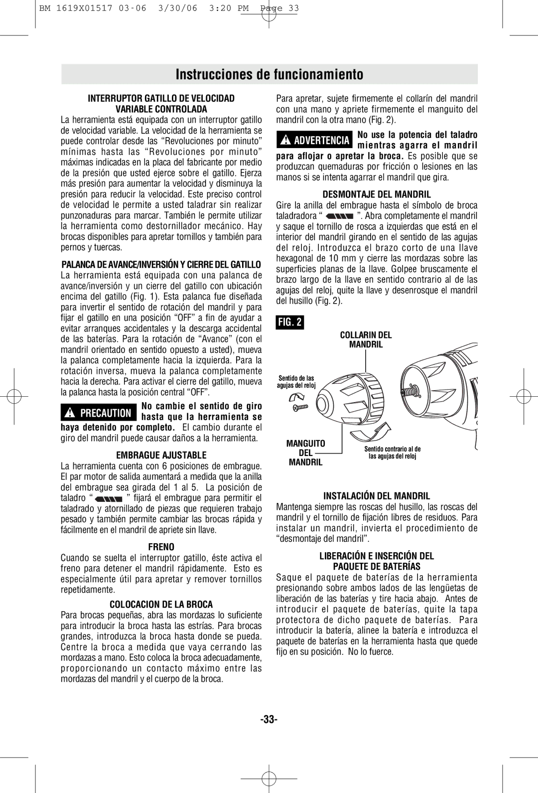 Skil 2567, 2867, 2367, 2467 manual Instrucciones de funcionamiento 