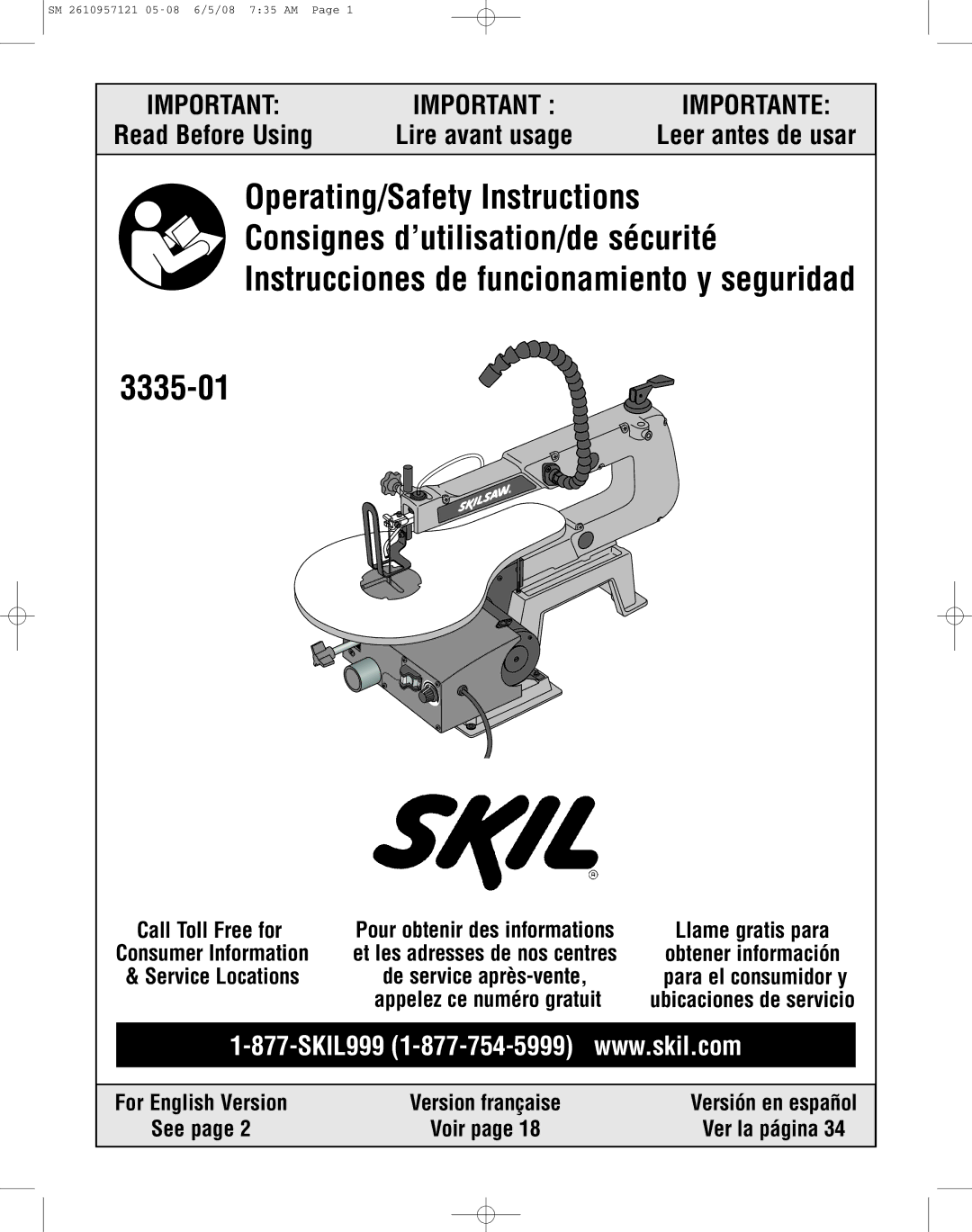 Skil 3335-01 manual 