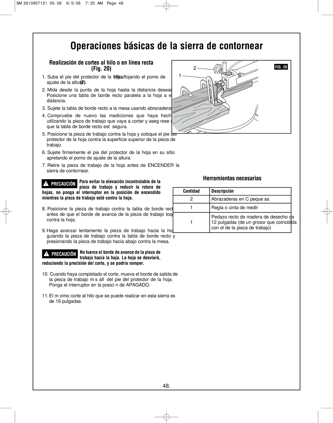 Skil 3335-01 manual Reduciendo la precisión del corte, y se podría romper, Descripción 